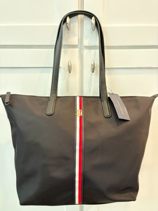 Tommy Hilfiger Handbags - TOMMY HILFIGER navy blue nylon tote NWT